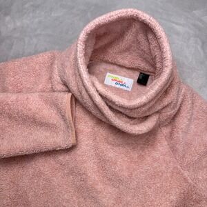 ONeill Pink Fleece Mock Neck Pullover Sweatshirt Women's Size L